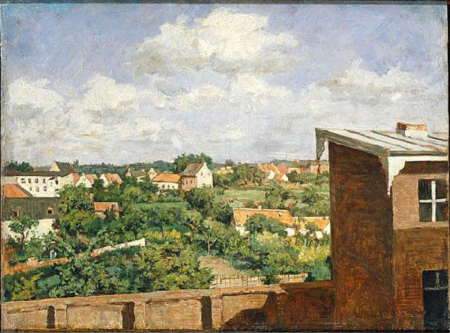 August Jernberg View from Dusseldorf Sweden oil painting art